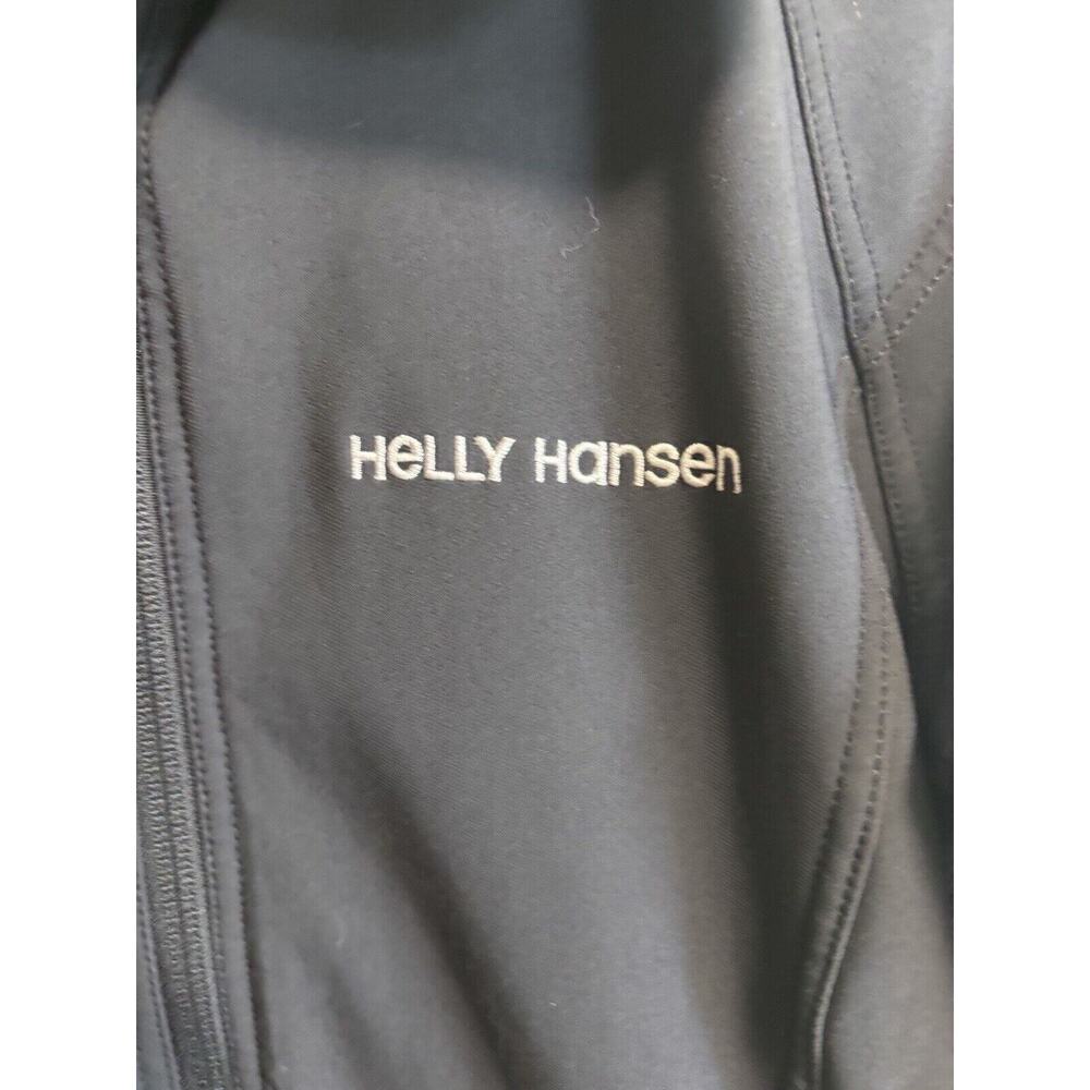 Helly Hansen Soft Shell Jacket Women’s Size M Black Mountain Hiking Logo Zipper - Picture 3 of 11